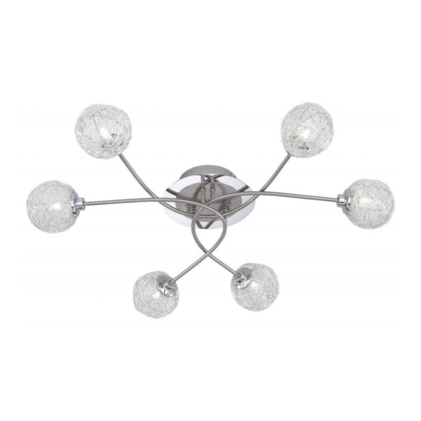 Paul Neuhaus 6796-55 - Lámpara de suspensión WOMBLE 6xG9/28W/230V