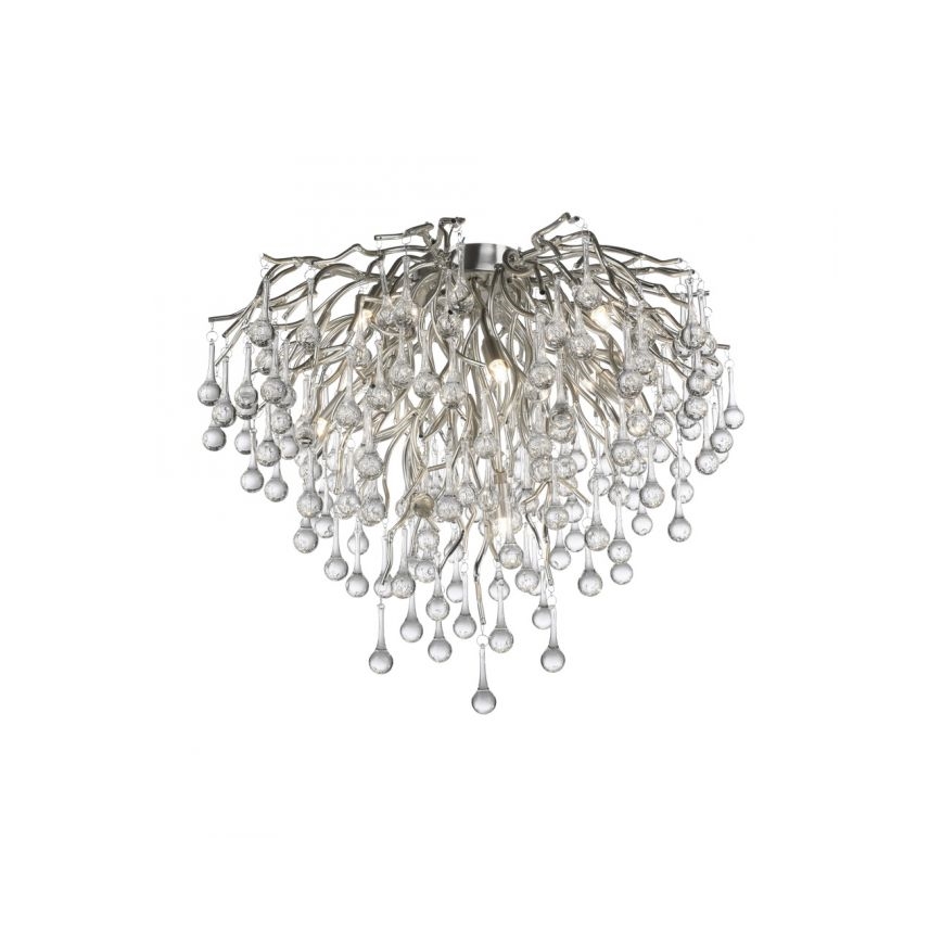Paul Neuhaus 8091-55 - Lámpara de techo ICICLE 9xG9/40W/230V diá. 50 cm cromo brillante