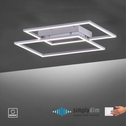 Paul Neuhaus 8192-55 - Lámpara de techo LED regulable INIGO 2xLED/12W/230V
