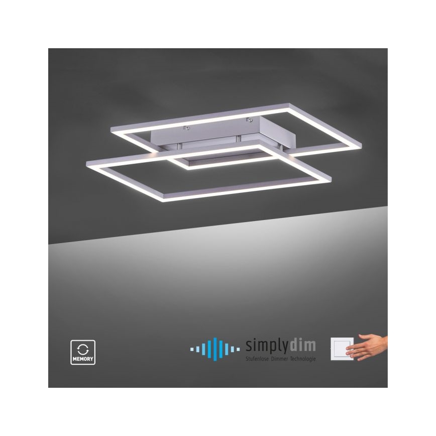 Paul Neuhaus 8192-55 - Lámpara de techo LED regulable INIGO 2xLED/12W/230V