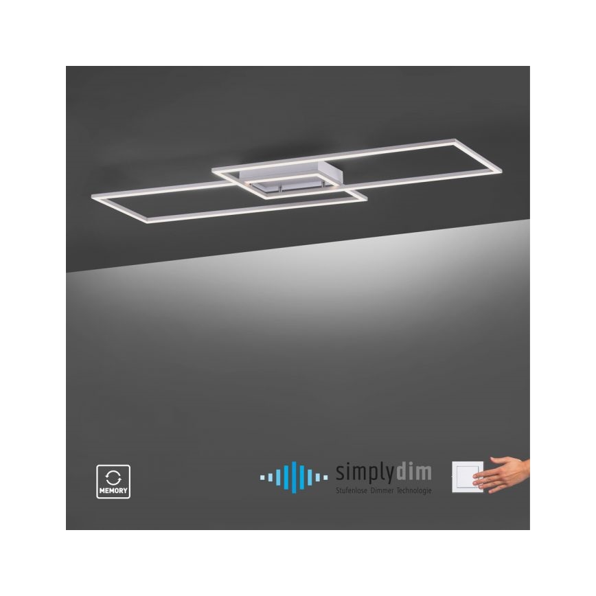 Paul Neuhaus 8194-55 - Lámpara de techo LED regulable INIGO 2xLED/20W/230V
