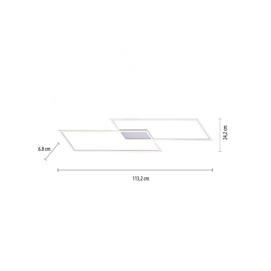 Paul Neuhaus 8194-55 - Lámpara de techo LED regulable INIGO 2xLED/20W/230V