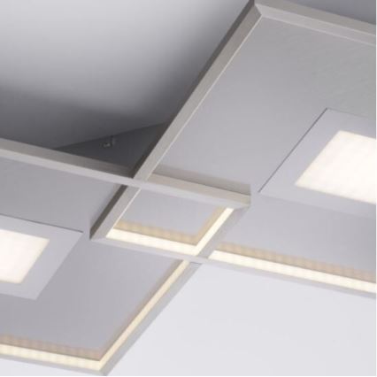 Paul Neuhaus 8378-55 - Plafón LED regulable AMARA LED/45W/230V cromo brillante + control remoto