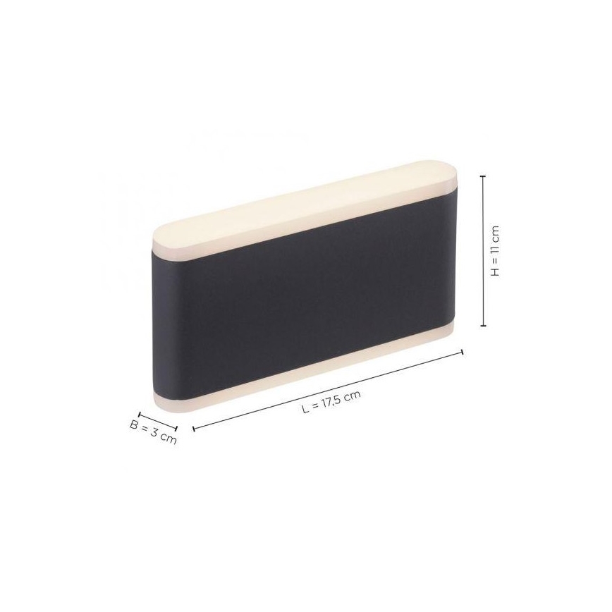 Paul Neuhaus 9483-13 - Aplique LED para exterior ELSA 2xLED/5,4W/230V IP65