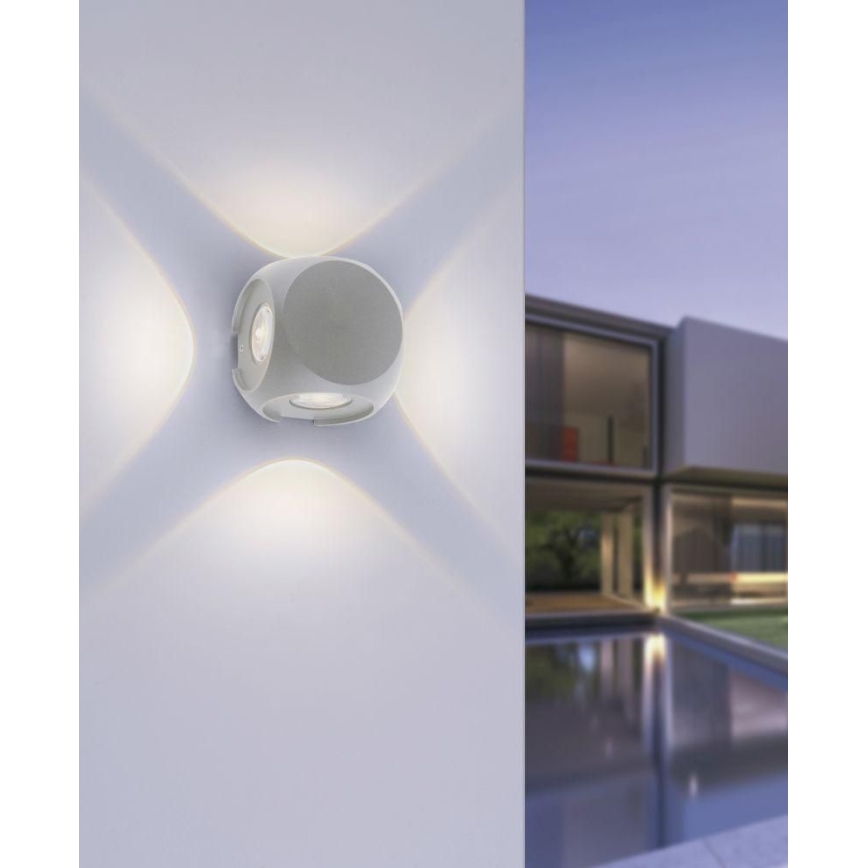 Paul Neuhaus 9485-21 - Aplique LED para exterior CARLO 4xLED/0,8W/230V IP54