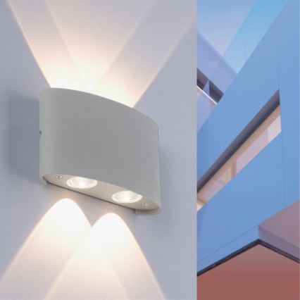 Paul Neuhaus 9487-21 - Aplique LED de exterior CARLO 4xLED/0,8W/230V IP54