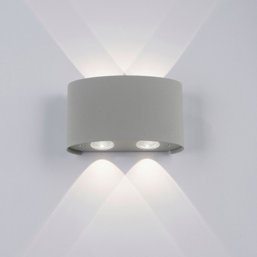 Paul Neuhaus 9487-21 - Aplique LED de exterior CARLO 4xLED/0,8W/230V IP54