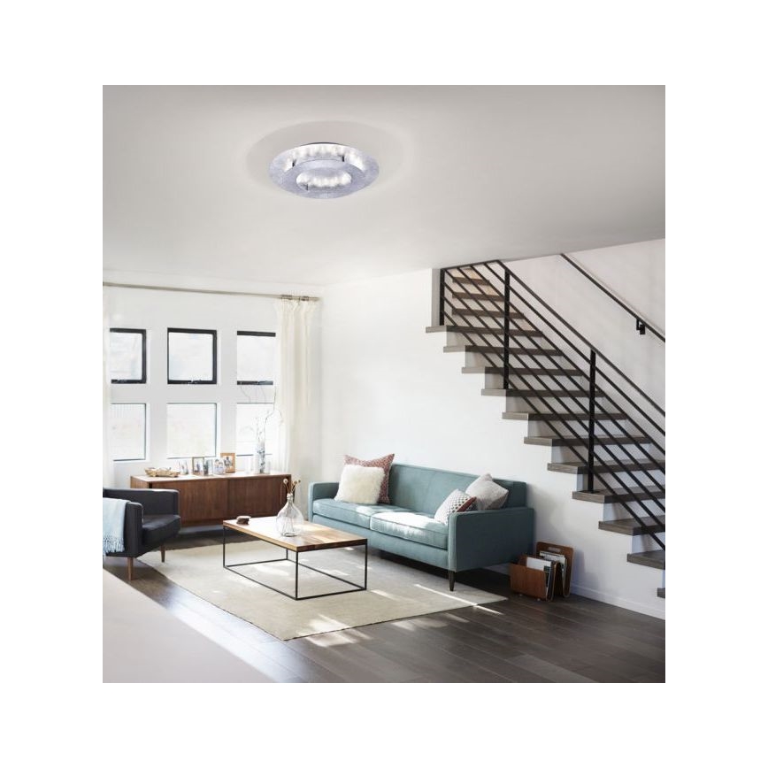 Paul Neuhaus 9620-21 - Plafón LED NEVIS LED/18W/230V plateado
