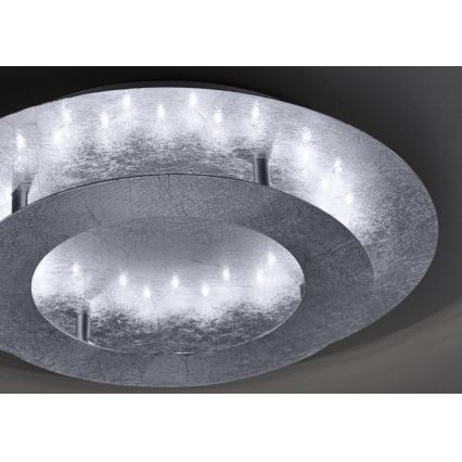 Paul Neuhaus 9620-21 - Plafón LED NEVIS LED/18W/230V plateado