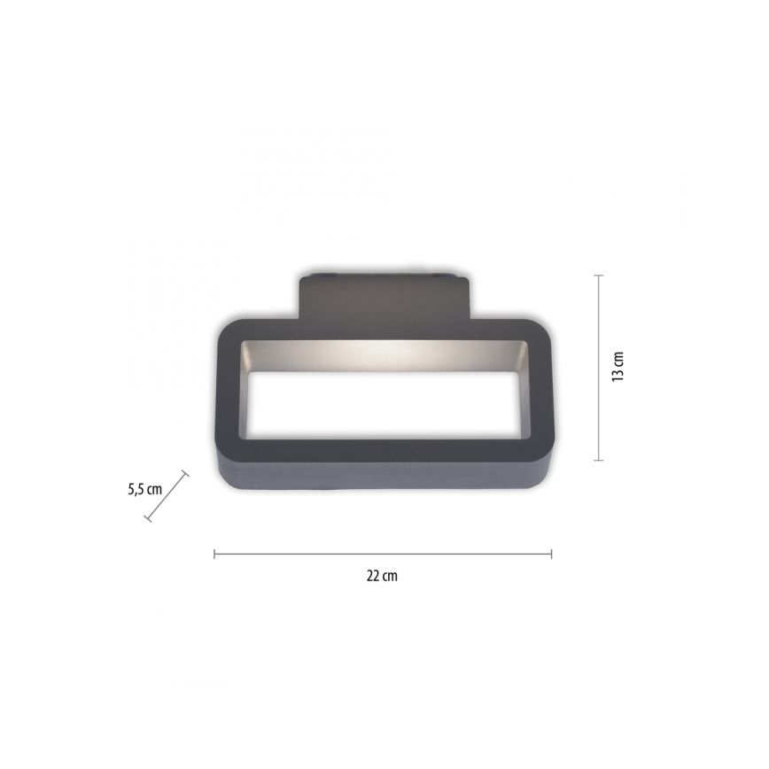 Paul Neuhaus 9668-13 - Aplique LED de exterior HENDRIK LED/5,2W/230V IP54