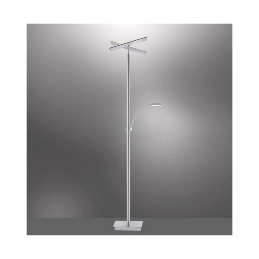 Paul Neuhaus 687-55 - Lámpara de pie LED Regulable ARTUR 2xLED/27W + 1xLED/6W/230V