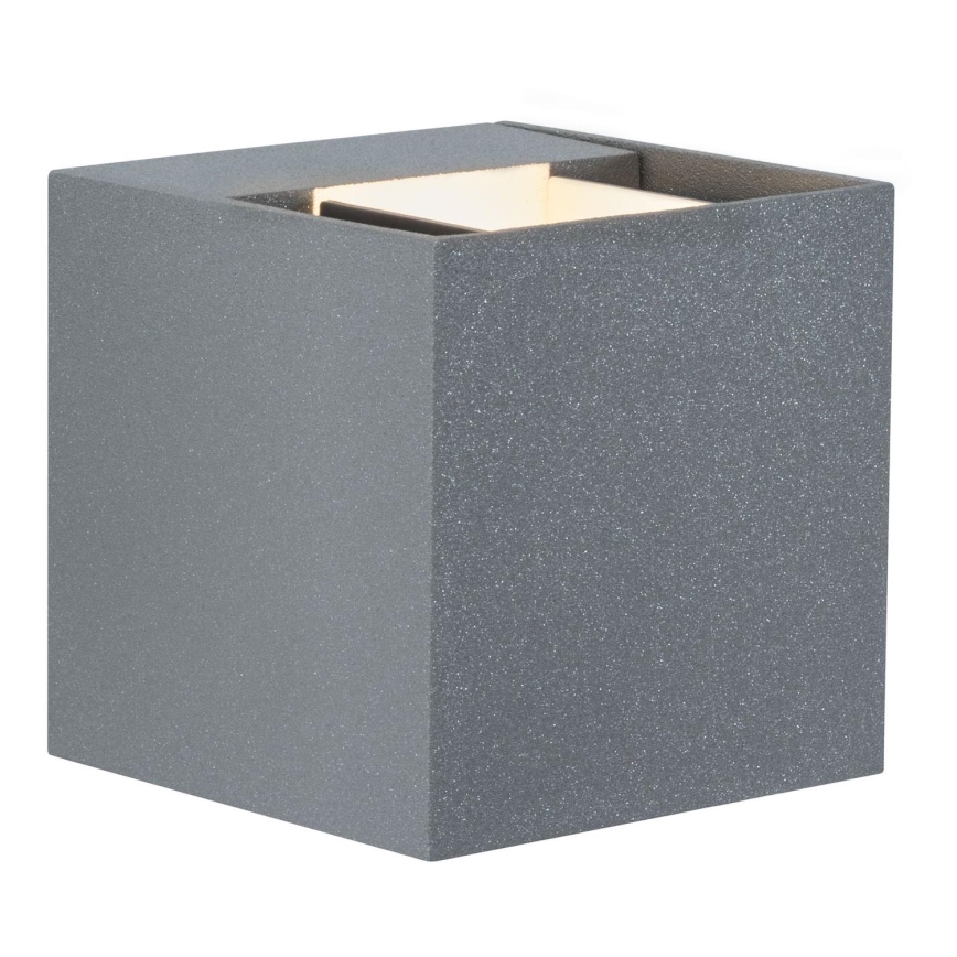 Paulmann 18000 - 2xLED/3W IP65 Aplique exterior CYBO 230V gris