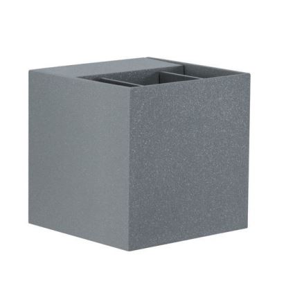 Paulmann 18000 - 2xLED/3W IP65 Aplique exterior CYBO 230V gris