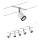 Paulmann 3981 - JUEGO 5xLED/4W Foco para sistema en cadena TUBO 230V