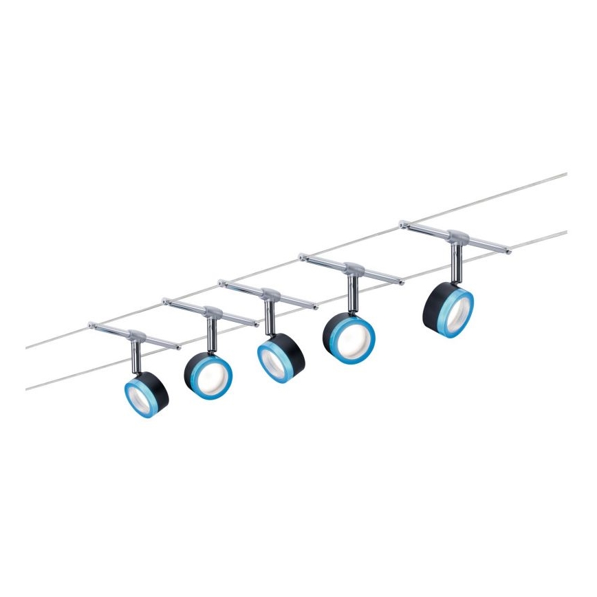 Paulmann 3982 - SET 5xLED/4W Foco para un sistema de cuerdas TIP 230V