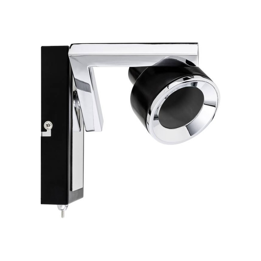 Paulmann 66670 - 1xGU10/10W Foco de pared TURN 230V negro