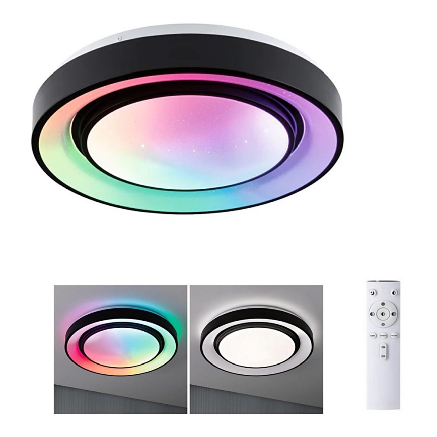 Paulmann 70544 - Plafón LED regulable RGBW/22W RAINBOW 230V 3000-6500K + mando a distancia