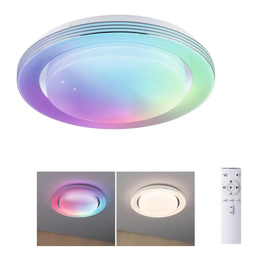 Paulmann 70546 - Plafón LED regulable RGBW/22W RAINBOW 230V 3000-6500K + mando a distancia