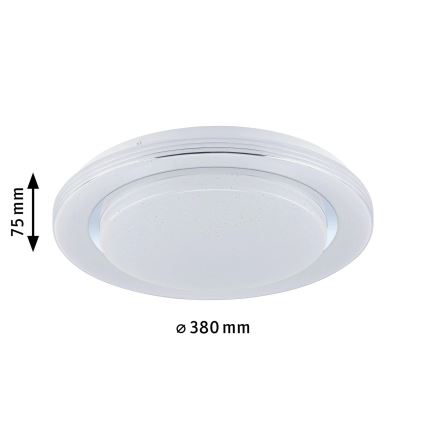 Paulmann 70546 - Plafón LED regulable RGBW/22W RAINBOW 230V 3000-6500K + mando a distancia