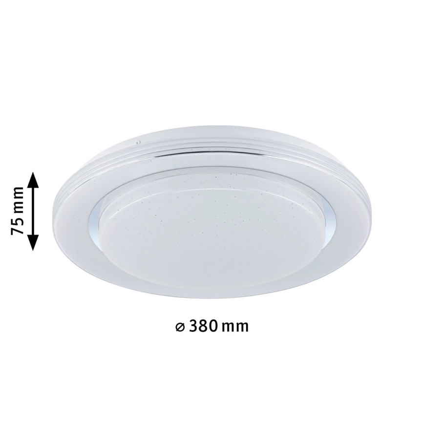 Paulmann 70546 - Plafón LED regulable RGBW/22W RAINBOW 230V 3000-6500K + mando a distancia