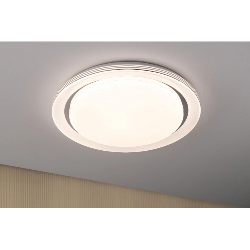 Paulmann 70547 - Plafón LED regulable RGBW/38,5W RAINBOW 230V 3000-6500K + mando a distancia
