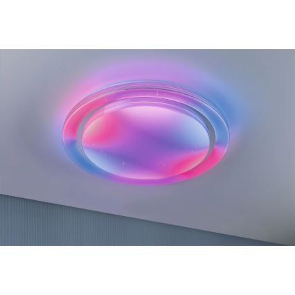 Paulmann 70547 - Plafón LED regulable RGBW/38,5W RAINBOW 230V 3000-6500K + mando a distancia
