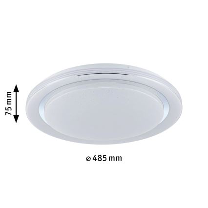 Paulmann 70547 - Plafón LED regulable RGBW/38,5W RAINBOW 230V 3000-6500K + mando a distancia