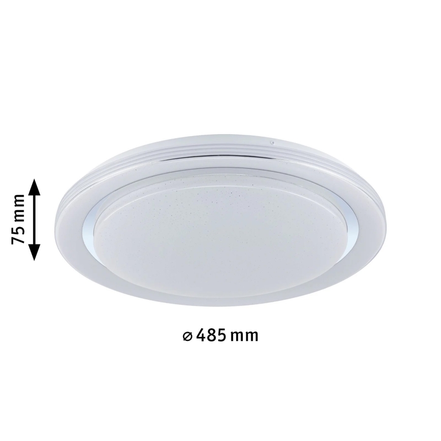 Paulmann 70547 - Plafón LED regulable RGBW/38,5W RAINBOW 230V 3000-6500K + mando a distancia