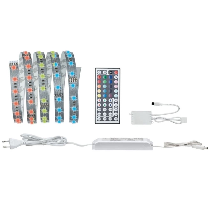 Paulmann 70587 - Cinta LED RGB/20W regulable MAXLED 1,5m 230V + mando a distancia