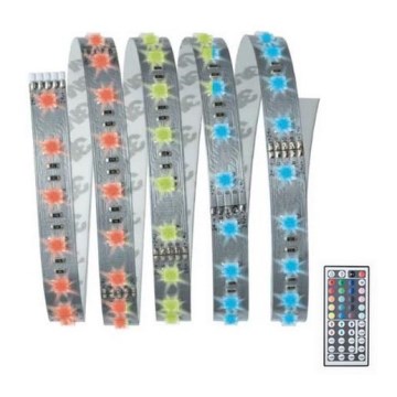 Paulmann 70587 - Tira LED RGB/20W regulable MAXLED 1,5m 230V + mando a distancia