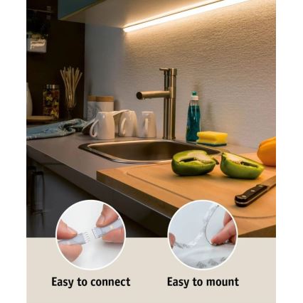 Paulmann 70669 - LED/35W IP44 Tira de baño regulable MAXLED 3 m 6500K 230V