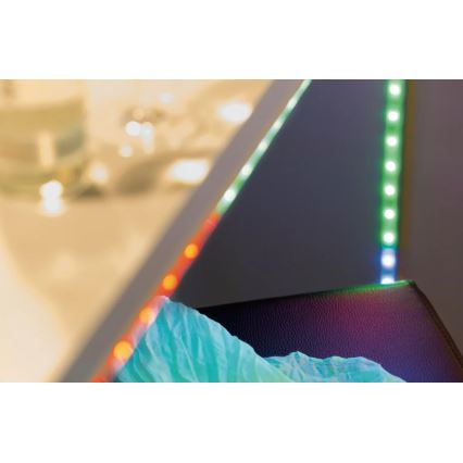 Paulmann 70697 - Tira LED regulable RGBW/10,5W DIGITAL 4,8m 230V + mando a distancia