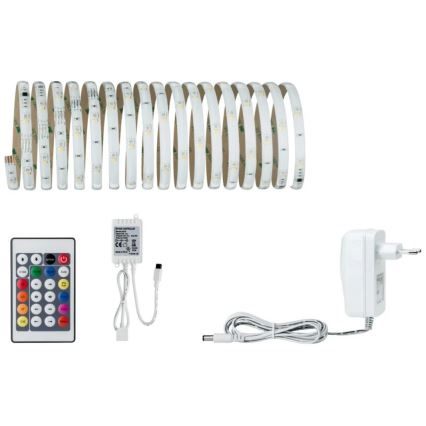 Paulmann 70697 - Tira LED regulable RGBW/10,5W DIGITAL 4,8m 230V + mando a distancia