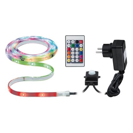 Paulmann 70698 - LED RGB/6,4W IP67 Cinta exterior regulable WATERLED 3m 230V + mando a distancia