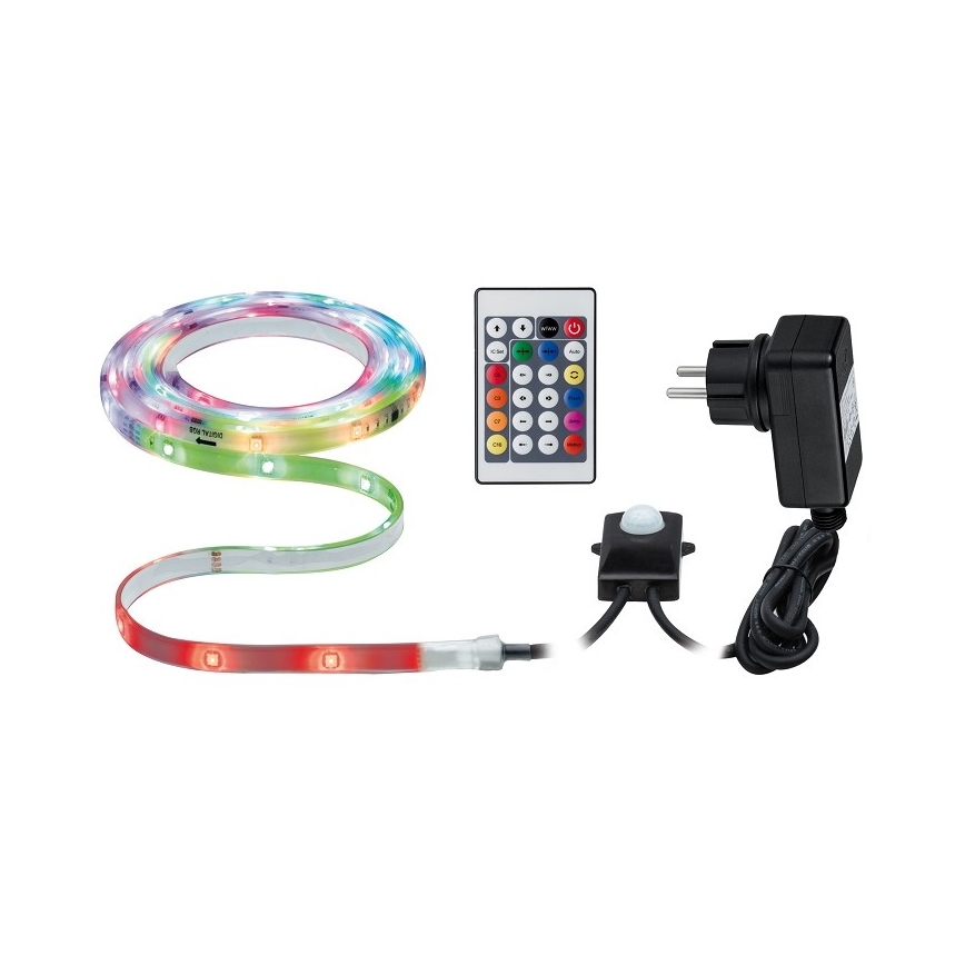 Paulmann 70698 - LED RGB/6,4W IP67 Cinta exterior regulable WATERLED 3m 230V + mando a distancia