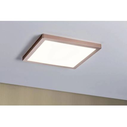 Paulmann 70873 - LED/24W Panel regulable ATRIA 230V 2700K 30x30 cm dorado rosa