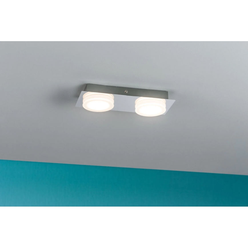 Paulmann 70883 - Aplique de pared para baño DORADUS 2x LED/4,7 W IP23 230V