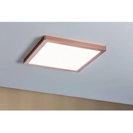 Paulmann 70941 - LED/20W Panel de techo ATRIA 230V 4000K 30x30 cm dorado rosa