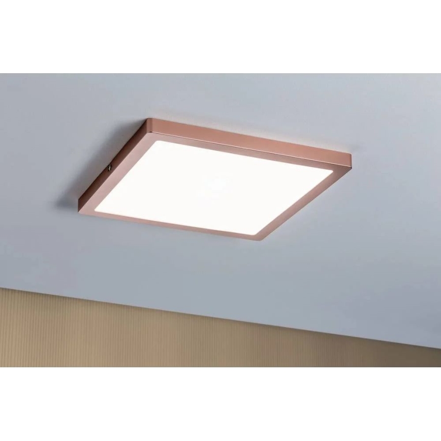 Paulmann 70941 - LED/20W Panel de techo ATRIA 230V 4000K 30x30 cm dorado rosa