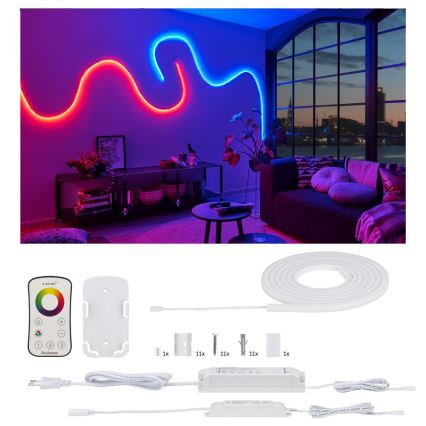Paulmann 70966 - LED-RGB/27W IP67 Cinta regulable exterior FLOW 3m 230/24V