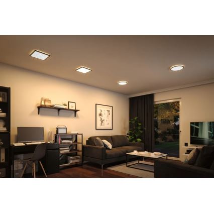 Paulmann 70997 - LED/11,2W Panel de techo ATRIA 230V 3000K diá. 19 cm negro