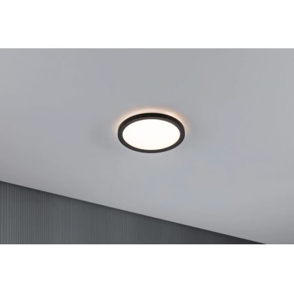Paulmann 70997 - LED/11,2W Panel de techo ATRIA 230V 3000K diá. 19 cm negro