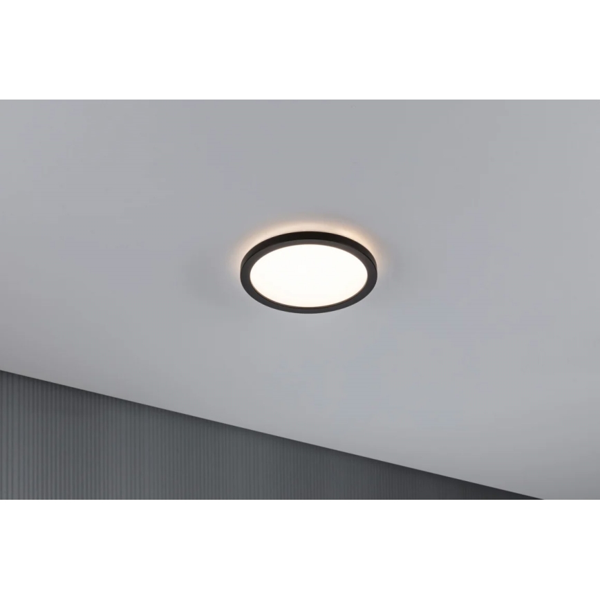 Paulmann 70997 - LED/11,2W Panel de techo ATRIA 230V 3000K diá. 19 cm negro