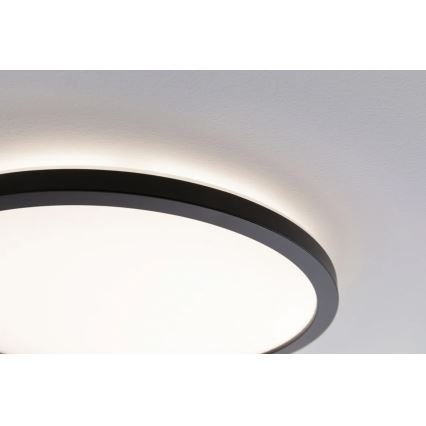 Paulmann 70997 - LED/11,2W Panel de techo ATRIA 230V 3000K diá. 19 cm negro
