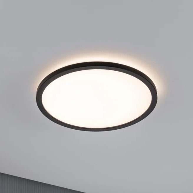 Paulmann 70998 - LED/16W Panel de techo ATRIA 230V 3000K diá. 29,3 cm negro