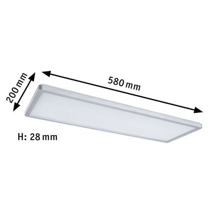Paulmann 71020 - LED/20W RGBW Panel regulable ATRIA 230V 4000K 20x58 cm + control remoto
