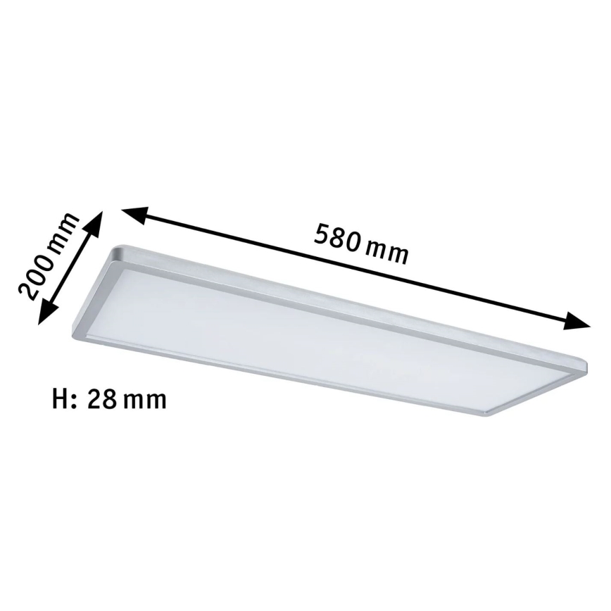 Paulmann 71020 - LED/20W RGBW Panel regulable ATRIA 230V 4000K 20x58 cm + control remoto
