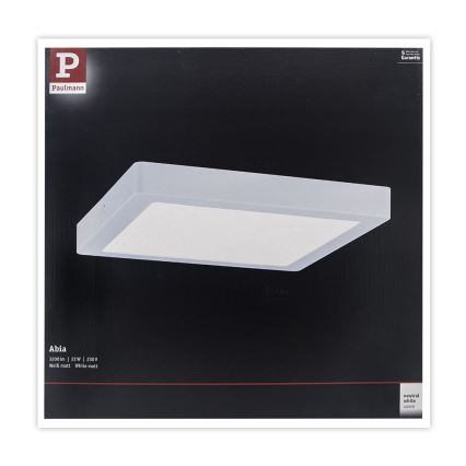 Paulmann 71022 - LED/22W Plafón ABIA 230V blanco