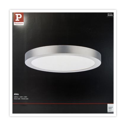 Paulmann 71023 - LED/22W Plafón ABIA 230V cromo mate