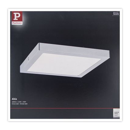 Paulmann 71024 - LED/22W Plafón ABIA 230V cromo mate